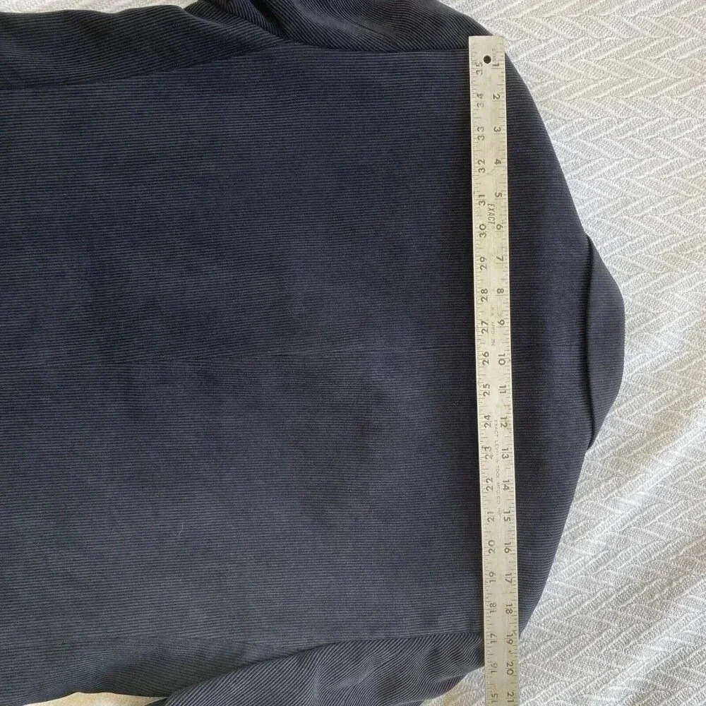 Pronto Uomo Men’s Corduroy Blazer Jacket Black 40 Short Preppy Academia Casual - Picture 10 of 16